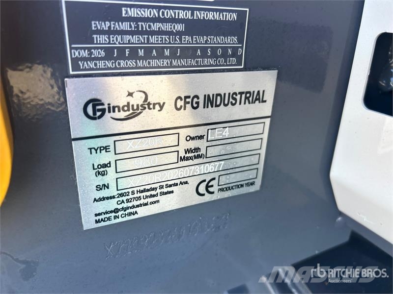 CFG XZ20R Mini Excavator (Unused) Mini excavators < 7t (Mini diggers)