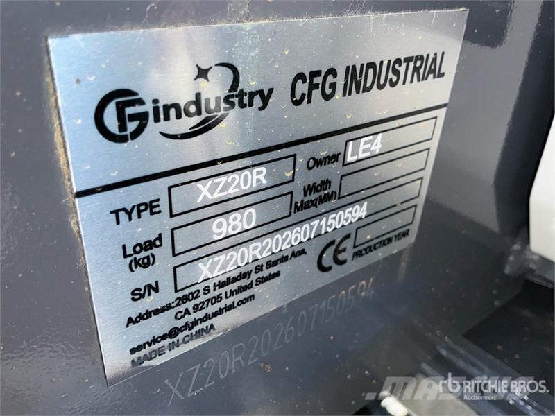 CFG XZ20R Mini Excavator (Unused) Miniescavadeiras < 7t (Mini escavadeiras)