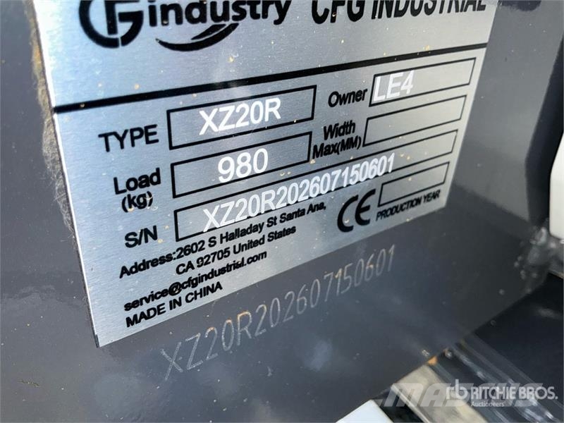 CFG XZ20R Mini Excavator (Unused) Miniescavadeiras < 7t (Mini escavadeiras)