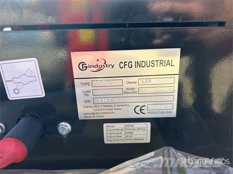 CFG YNT18 Mini Excavator (Unused) Mini bagri <7t