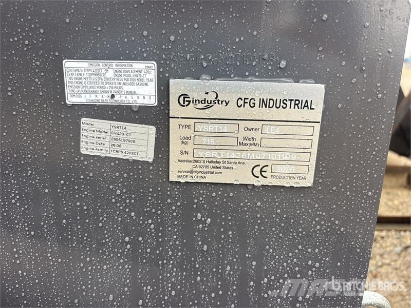 CFG YSRT14 Mini Compact Track Loader (Unused) Kompaktrakodók