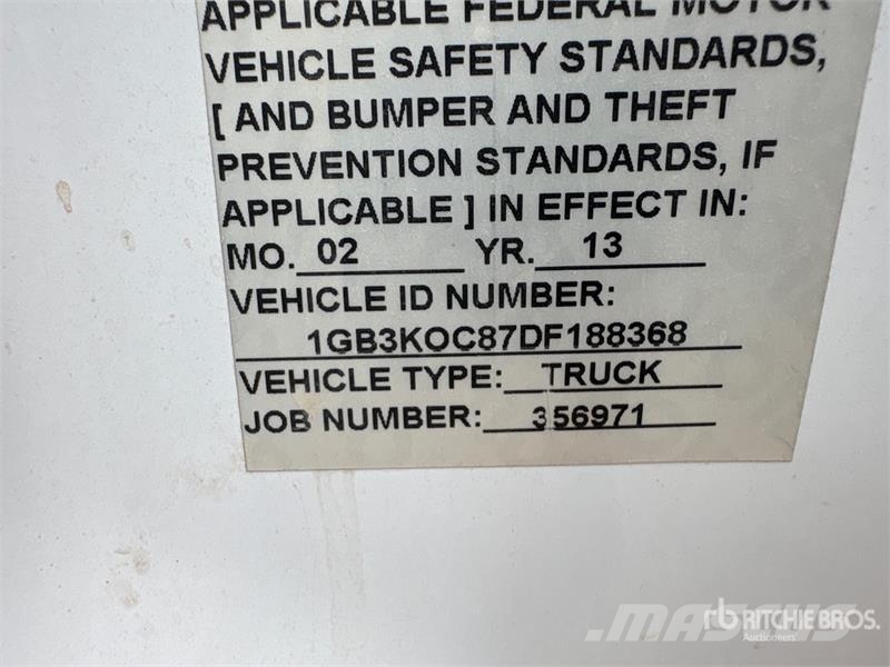 Chevrolet 3500 4x2 Utility Truck Pick up/Dropside