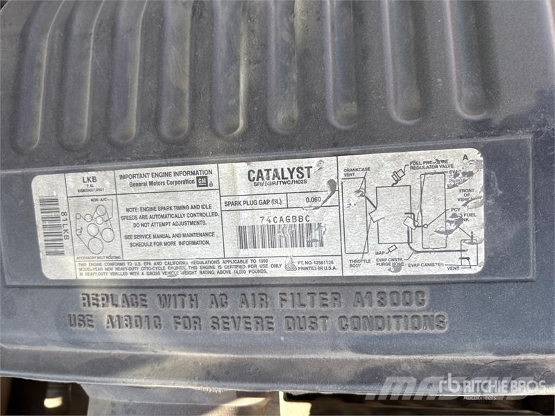 Chevrolet C3500 4x2 Utility Truck Pickup/planbiler