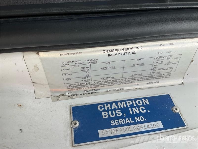 Chevrolet C5500 Minibusser