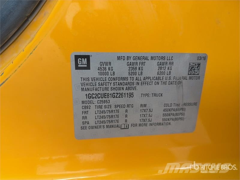 Chevrolet Silverado 2500HD 4x2 Extended Cab 4X2 Utility Truc Pick up/Dropside