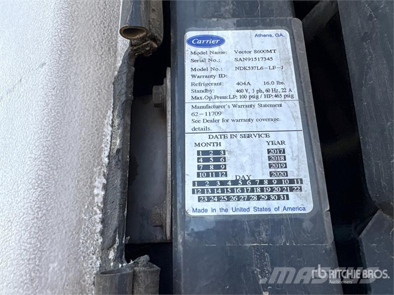 CIMC 51 ft T/A Refrigerated Trailer Semi remorque frigorifique