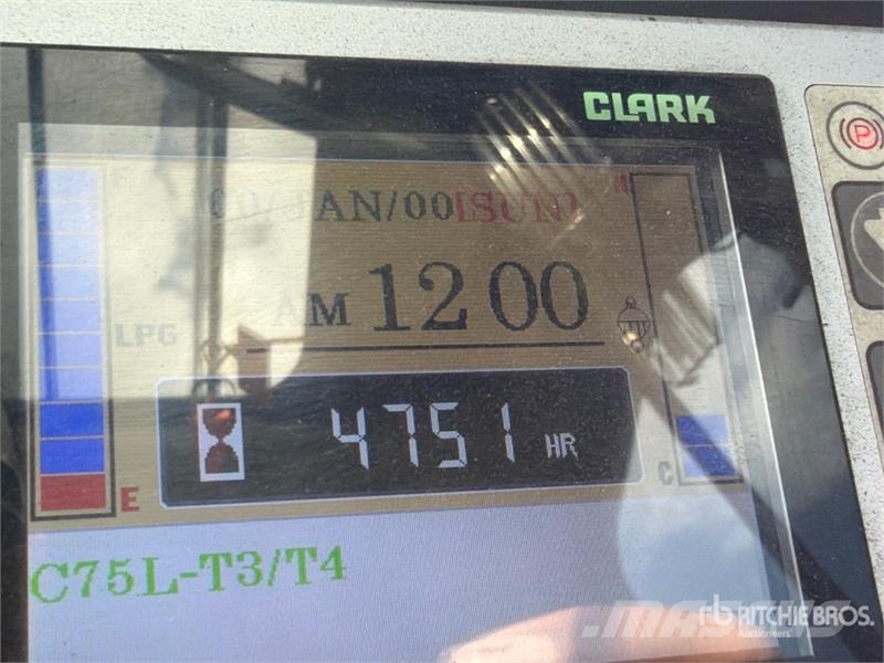 Clark C75L 11900 lb Cushion Tire Forklift フォークリフト - その他