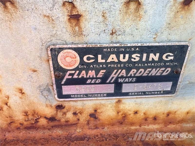Clausing 6329 6 in x 28 in Lathe معدات البناء - غير ذلك