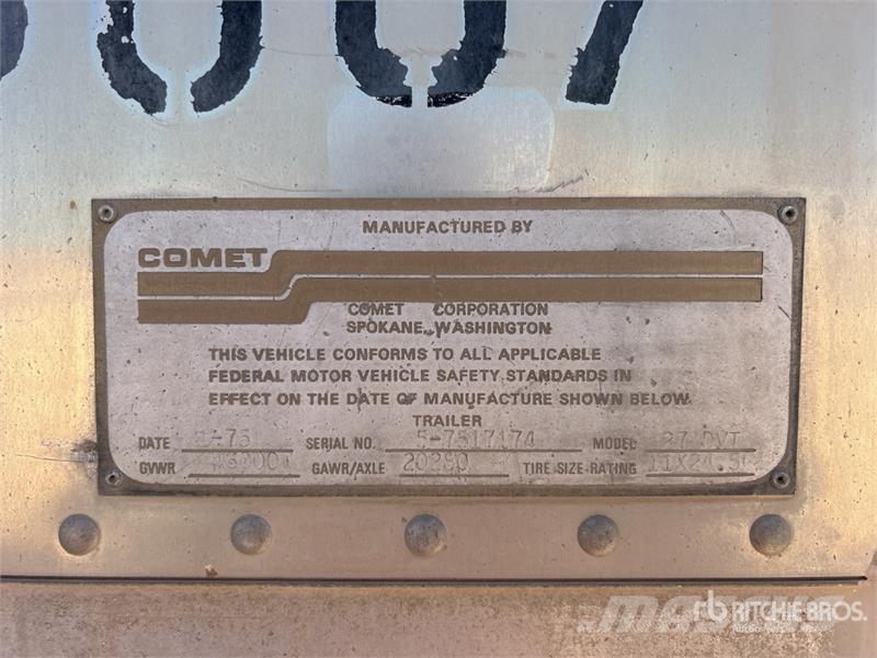 Comet 27 DVT 30 ft x 96 in S/A Van Trailer Furgoonhaagised