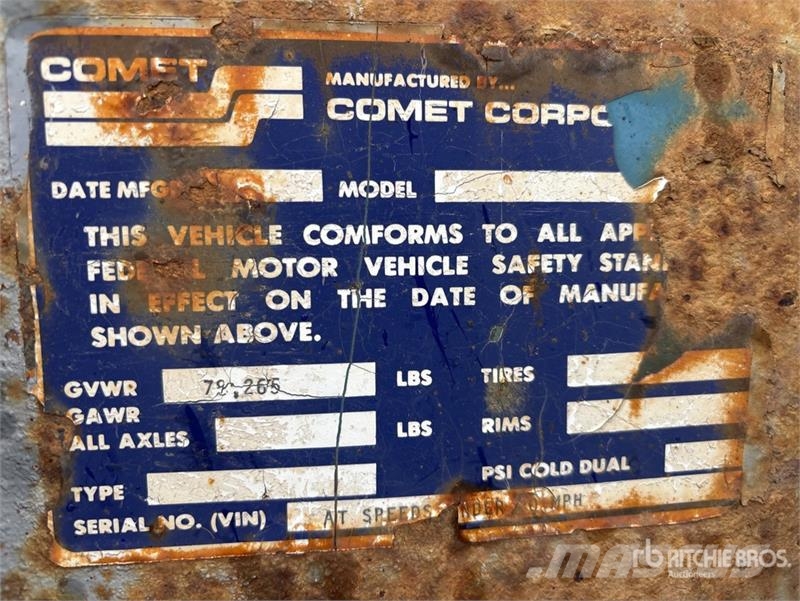 Comet 40 ft x 96 in T/A Van Trailer Przyczepy ze skrzynią zamkniętą