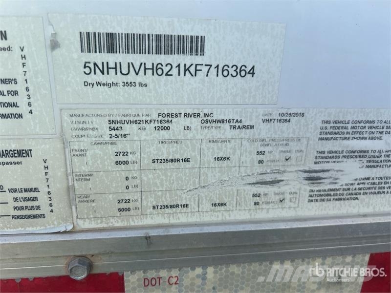 Continental Cargo VHW8816TAZ 16 ft T/A Enclosed Trailer Prikolice zabojniki