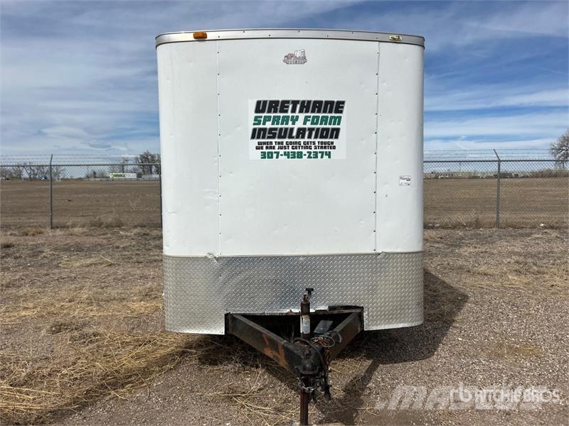  Covered Wagon CW7X16TA3 16 ft T/A With Misc Spray  مقطورات ذات هيكل صندوقي