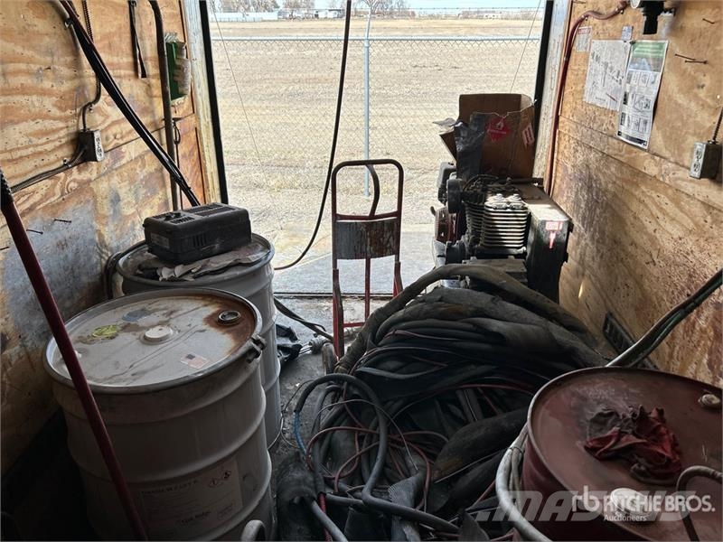  Covered Wagon CW7X16TA3 16 ft T/A With Misc Spray  مقطورات ذات هيكل صندوقي