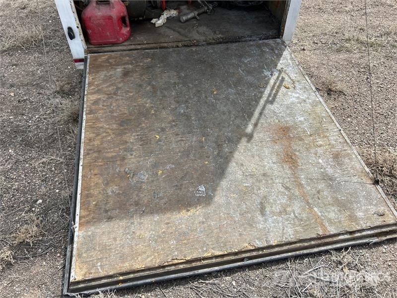  Covered Wagon CW7X16TA3 16 ft T/A With Misc Spray  مقطورات ذات هيكل صندوقي