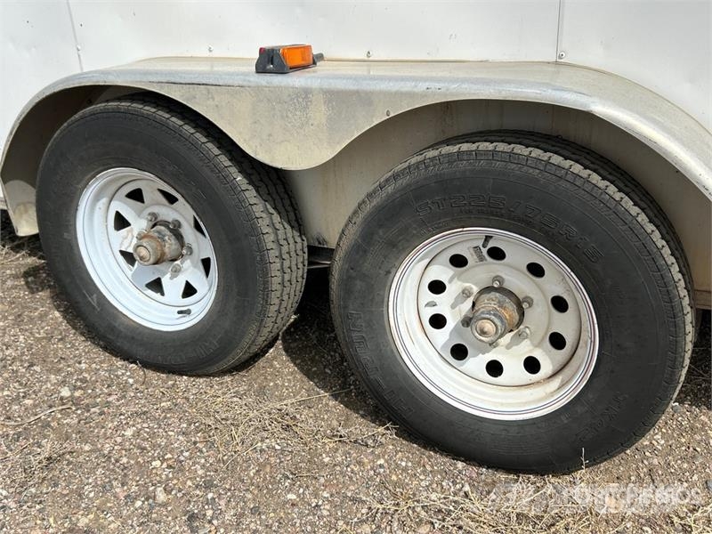  Covered Wagon CW7X16TA3 16 ft T/A With Misc Spray  مقطورات ذات هيكل صندوقي