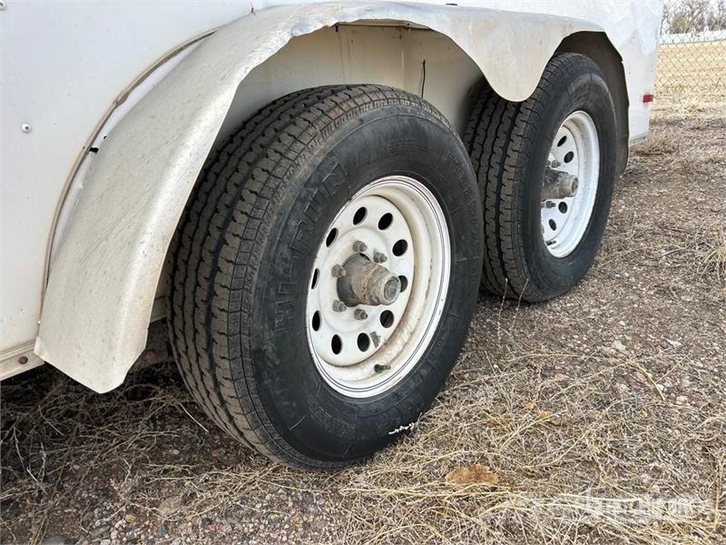  Covered Wagon CW7X16TA3 16 ft T/A With Misc Spray  مقطورات ذات هيكل صندوقي