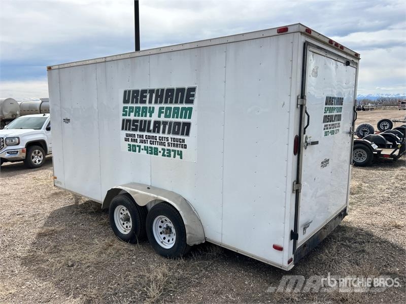 Covered Wagon CW7X16TA3 16 ft T/A With Misc Spray  مقطورات ذات هيكل صندوقي