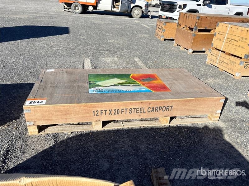 CP1220 12 ft x 20 ft Carport (Unused) Konstrukcje stalowe