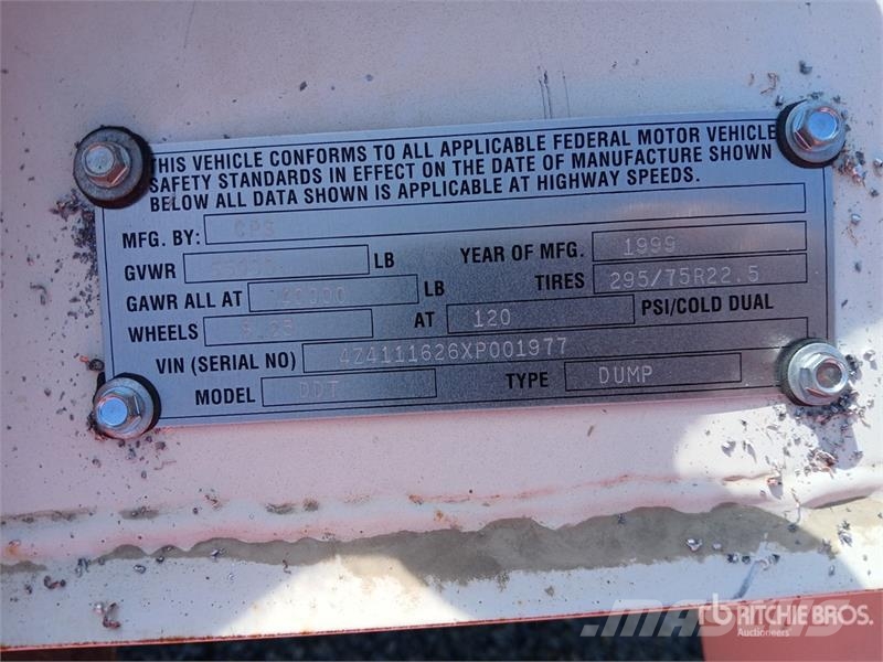 CPS 40 ft T/A Belly Dump Trailer مقطورات قلابة