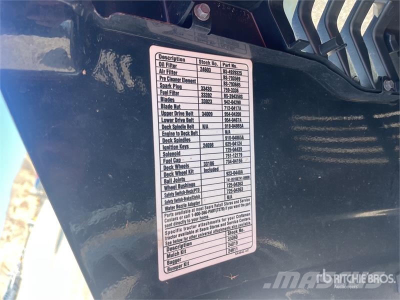 Craftsman LT2000 Ride-On Lawn Mower ركوب الحشائش