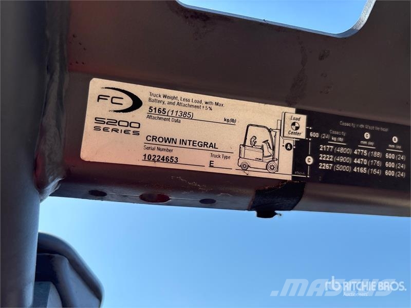 Crown FC5215-50 5000 lb Electric Forklift Elektromos targoncák