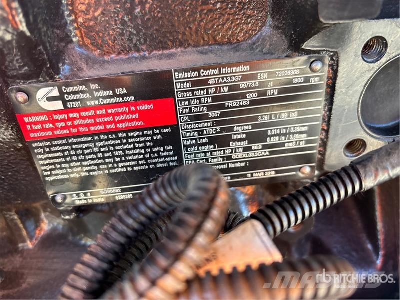 Cummins 4BTAA3.3G7 41 kW Skid-Mounted Skid Mounted Generat Diesel Generators