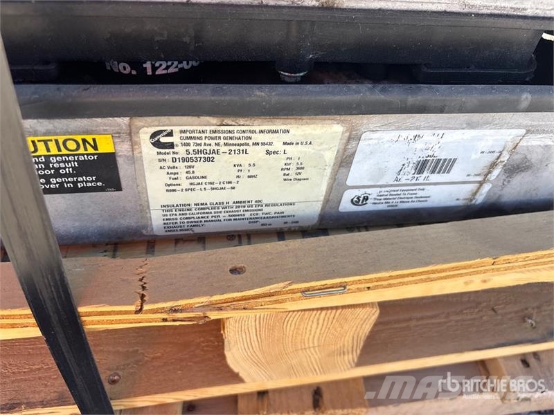 Cummins 5.5HGJAE-2131L 5.5 kW Skid-Mounted Generator Set Dieselgeneraattorit