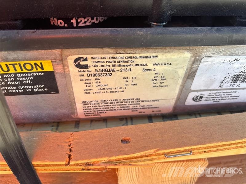 Cummins 5.5HGJAE-2131L 5.5 kW Skid-Mounted Generator Set Dieselgeneraattorit
