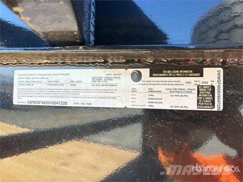 Delco 45.5 ft T/A Gooseneck Equipment Trailer Prikolice za prevoz vozil