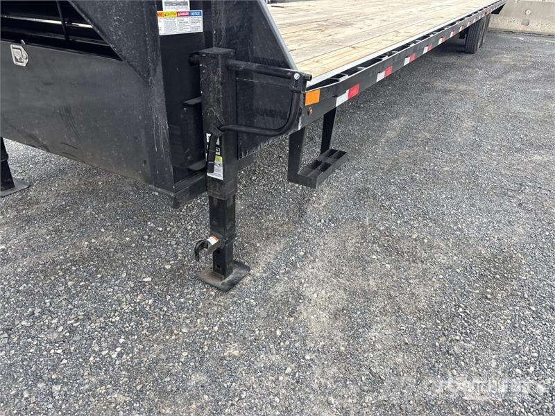 Delco 7000 lb 40 ft T/A Gooseneck Equipment Traile Remolques para transporte de vehículos