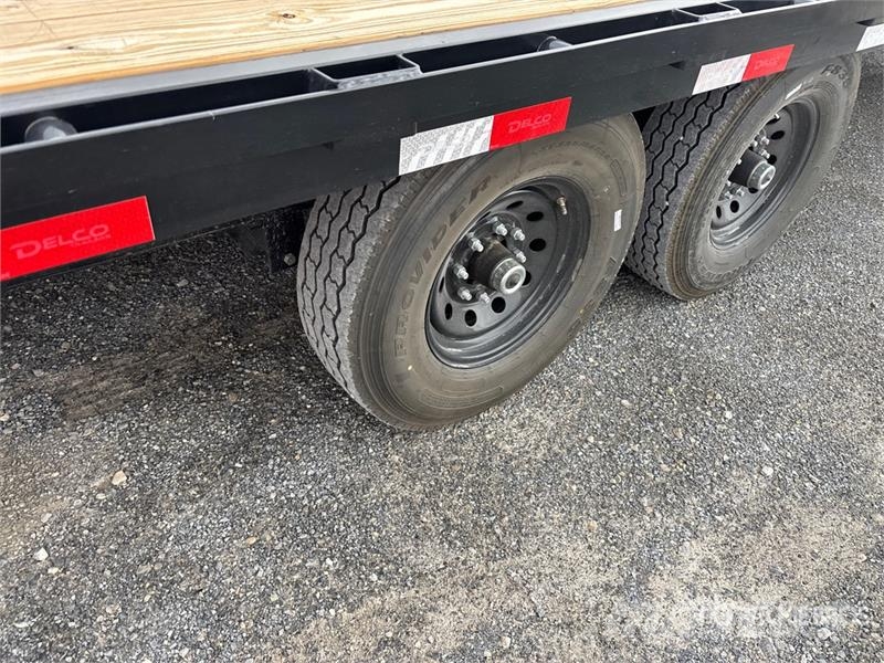 Delco 7000 lb 40 ft T/A Gooseneck Equipment Traile Remolques para transporte de vehículos