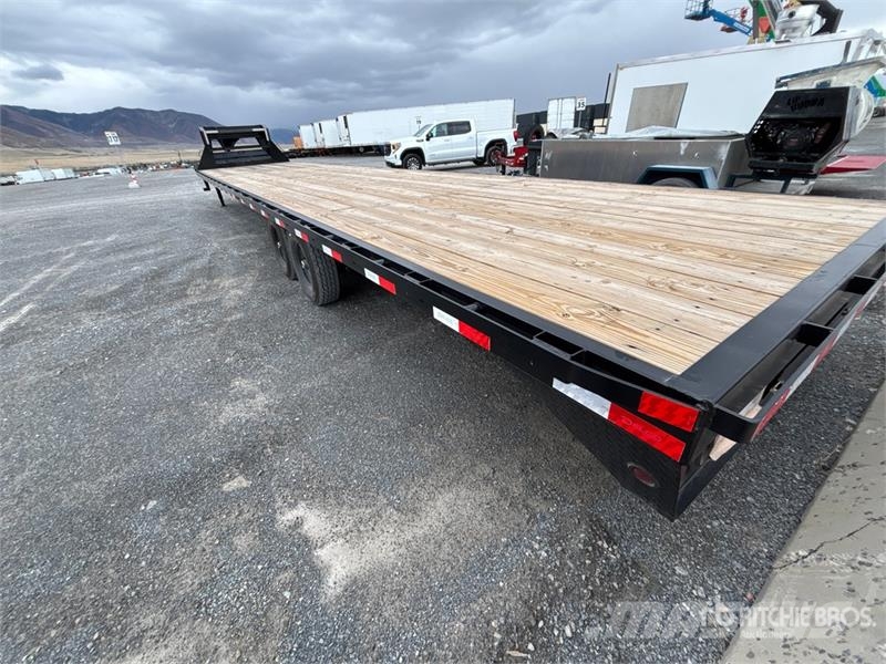 Delco 7000 lb 40 ft T/A Gooseneck Equipment Traile Remolques para transporte de vehículos
