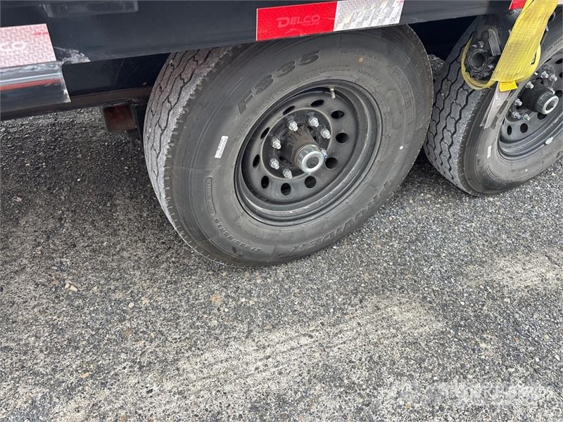Delco 7000 lb 40 ft T/A Gooseneck Equipment Traile Remolques para transporte de vehículos