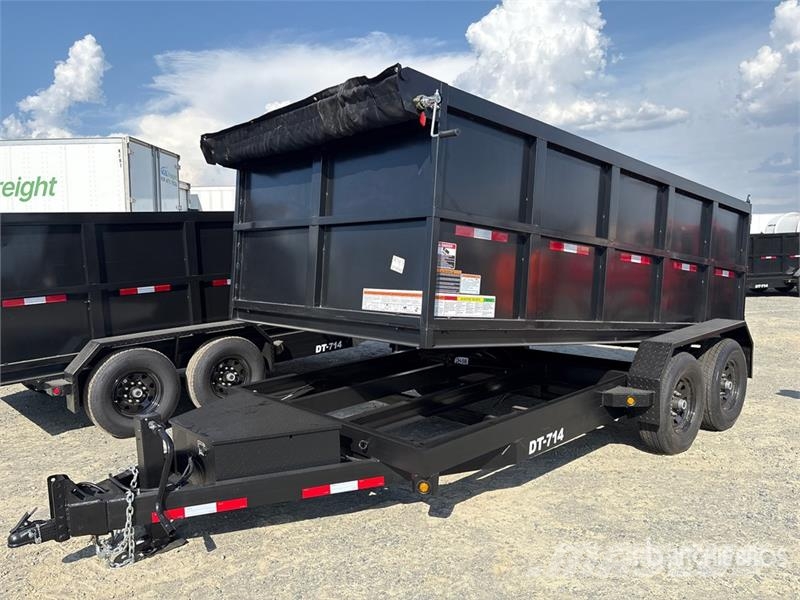  Denton 14 ft T/A Dump Utility Trailer Pašizgāzējs