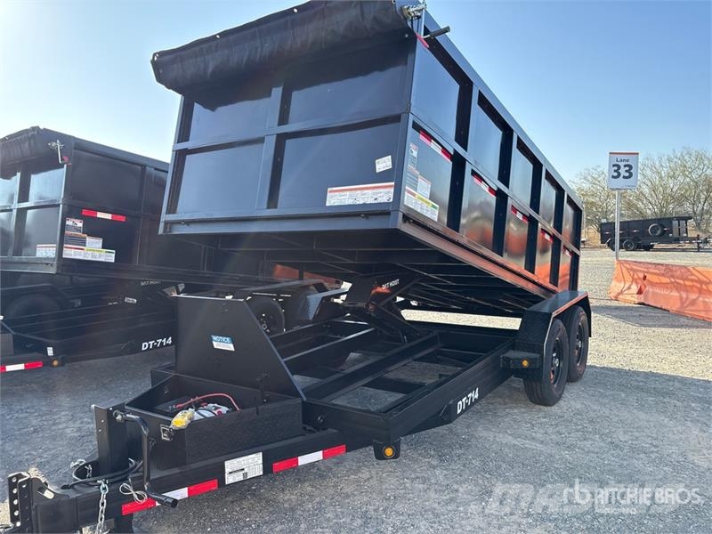 Denton 14 ft T/A Dump Utility Trailer Pašizgāzējs