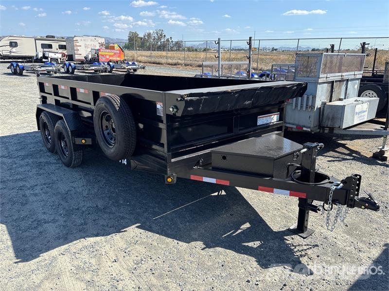  Denton Dt-714 14 ft T/A Dump Utility Trailer مقطورات قلابة