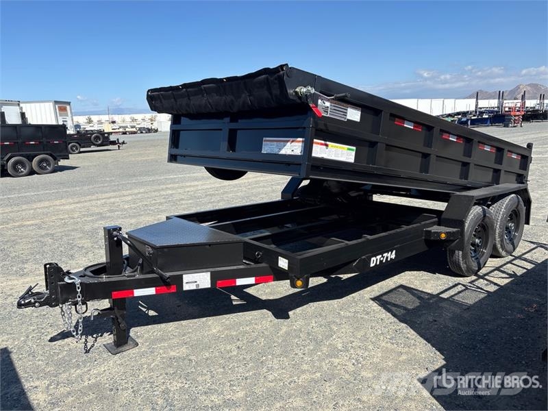 Denton Dt-714 14 ft T/A Dump Utility Trailer Remorque benne