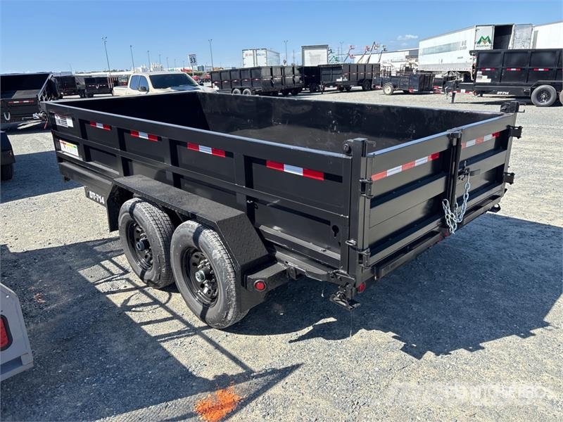 Denton Dt-714 14 ft T/A Dump Utility Trailer مقطورات قلابة