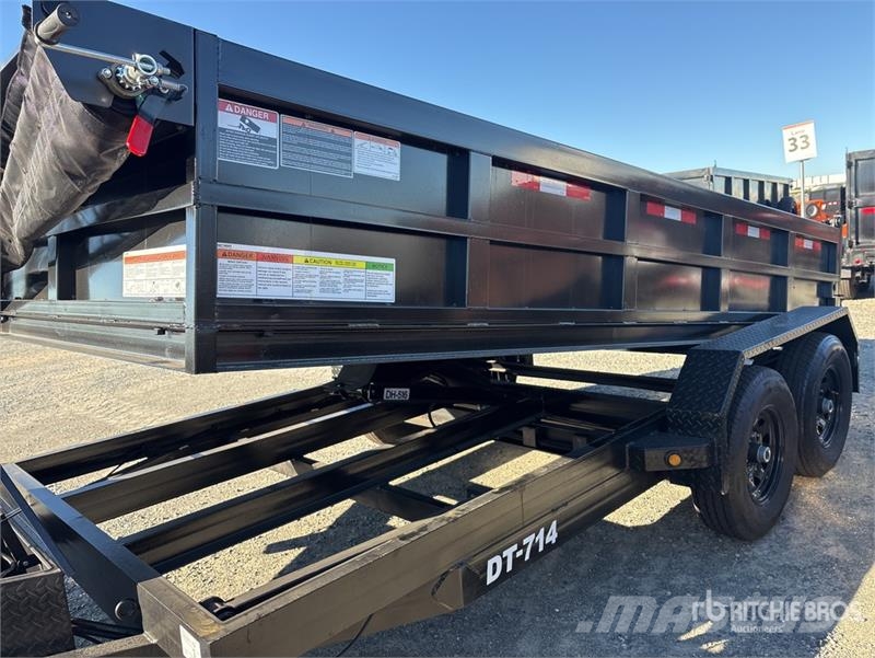 Denton DT-7142 14 ft T/A End Dump Trailer (Unused) Самоскиди