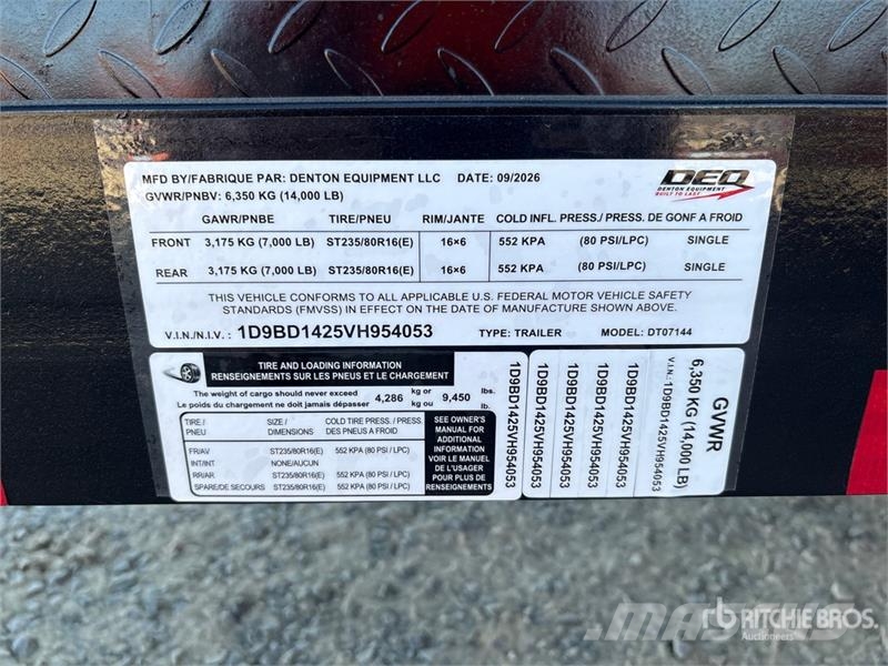 Denton DT07144 14 ft T/A Dump Utility Trailer Kiper prikolice