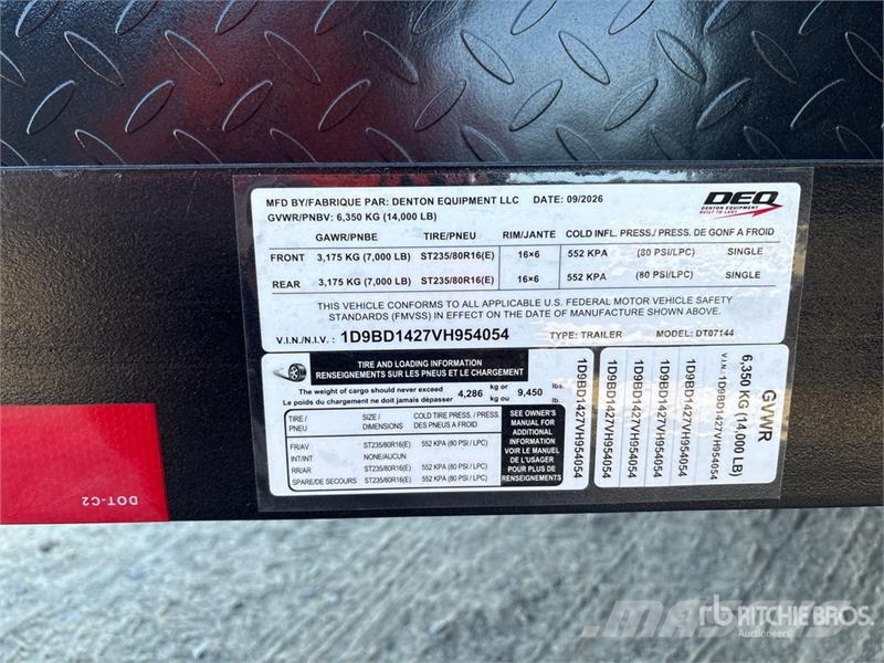 Denton DT07144 14 ft T/A Dump Utility Trailer Kiper prikolice