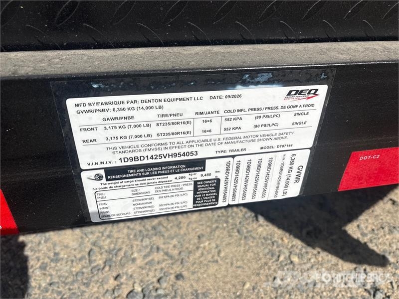 Denton DT07144 T/A Dump Utility Trailer 傾卸式拖車