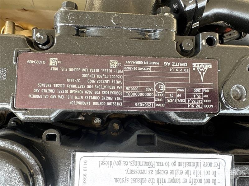 Deutz TD2.9L4 Engine Moteur