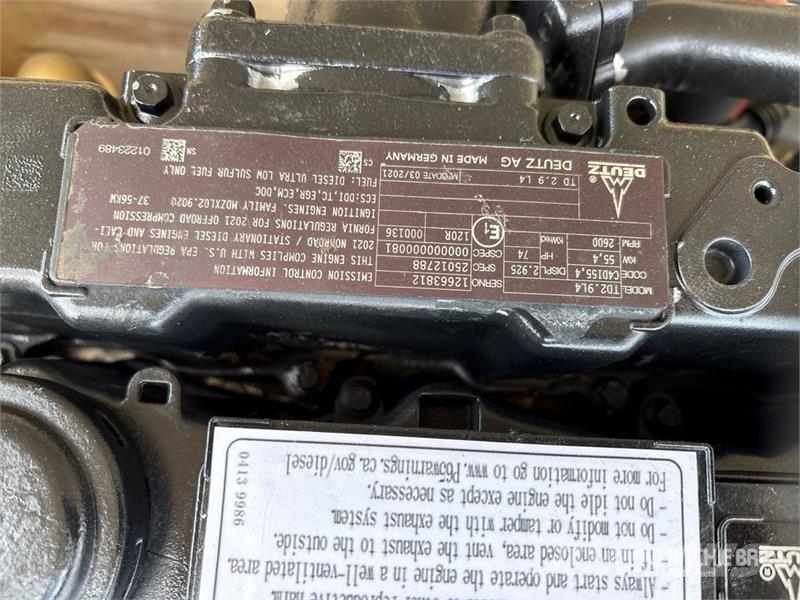 Deutz TD2.9L4 Engine Moteur