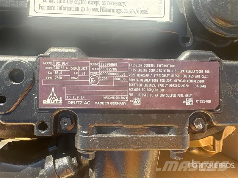 Deutz TD2.9L4 Engine Engines