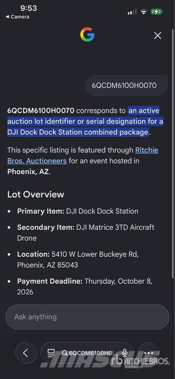  DJI Drone Docking Station Sonstige Landmaschinen
