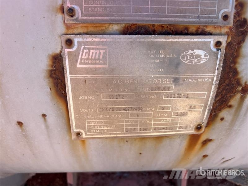 DMT -125JD2 125 kW Skid-Mounted Generator Set Diesel Generators