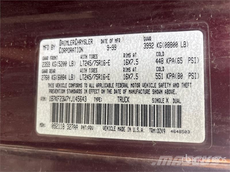 Dodge Ram 2500 Autre fourgon / utilitaire
