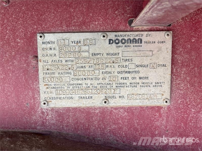 Doosan 482DB14M 48 ft T/A Step Deck Trailer Remorque surbaissée