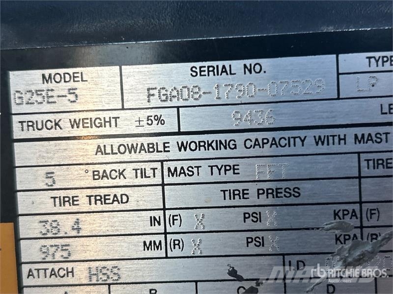 Doosan G25E-5 4600 lb Forklift Empilhadores - Outros